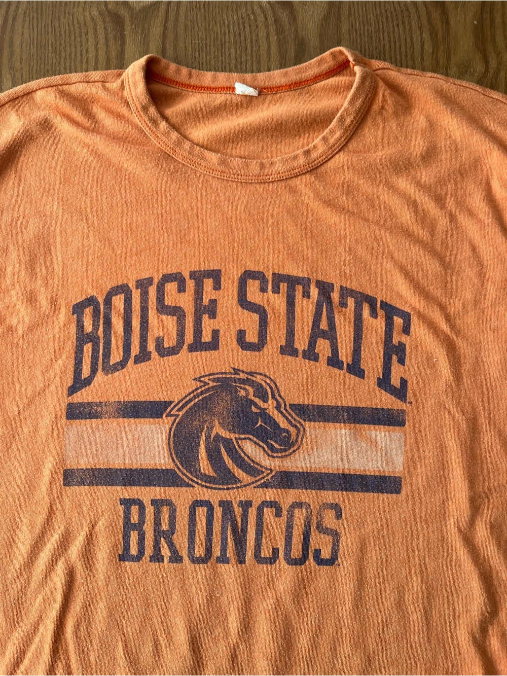 Vintage Boise State Broncos Short Sleeve Graphic Tee Orange